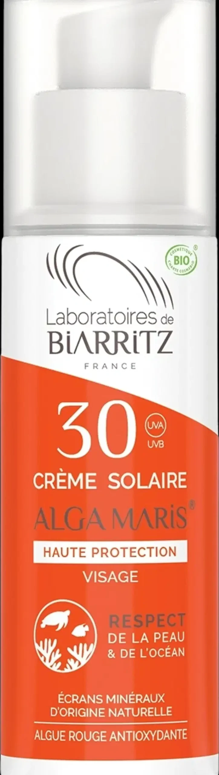 Laboratoires De Biarritz Ihonhoito|Aurinkotuotteet<Alga Maris Aurinkovoide kasvoille SPF30 - 50ml