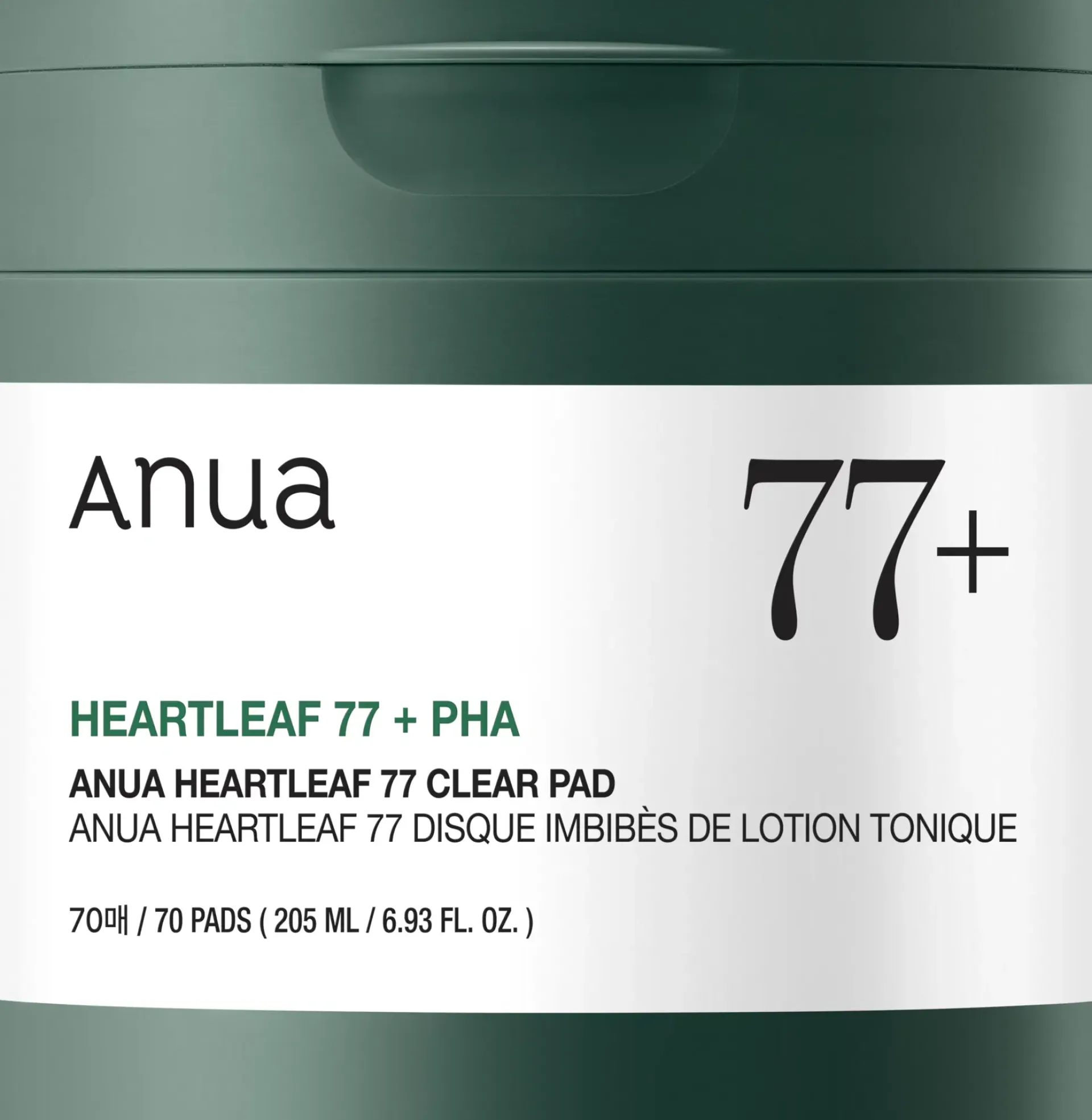 Anua Kasvojenhoito<heartleaf 77% clear pad 160ml (70 ea)