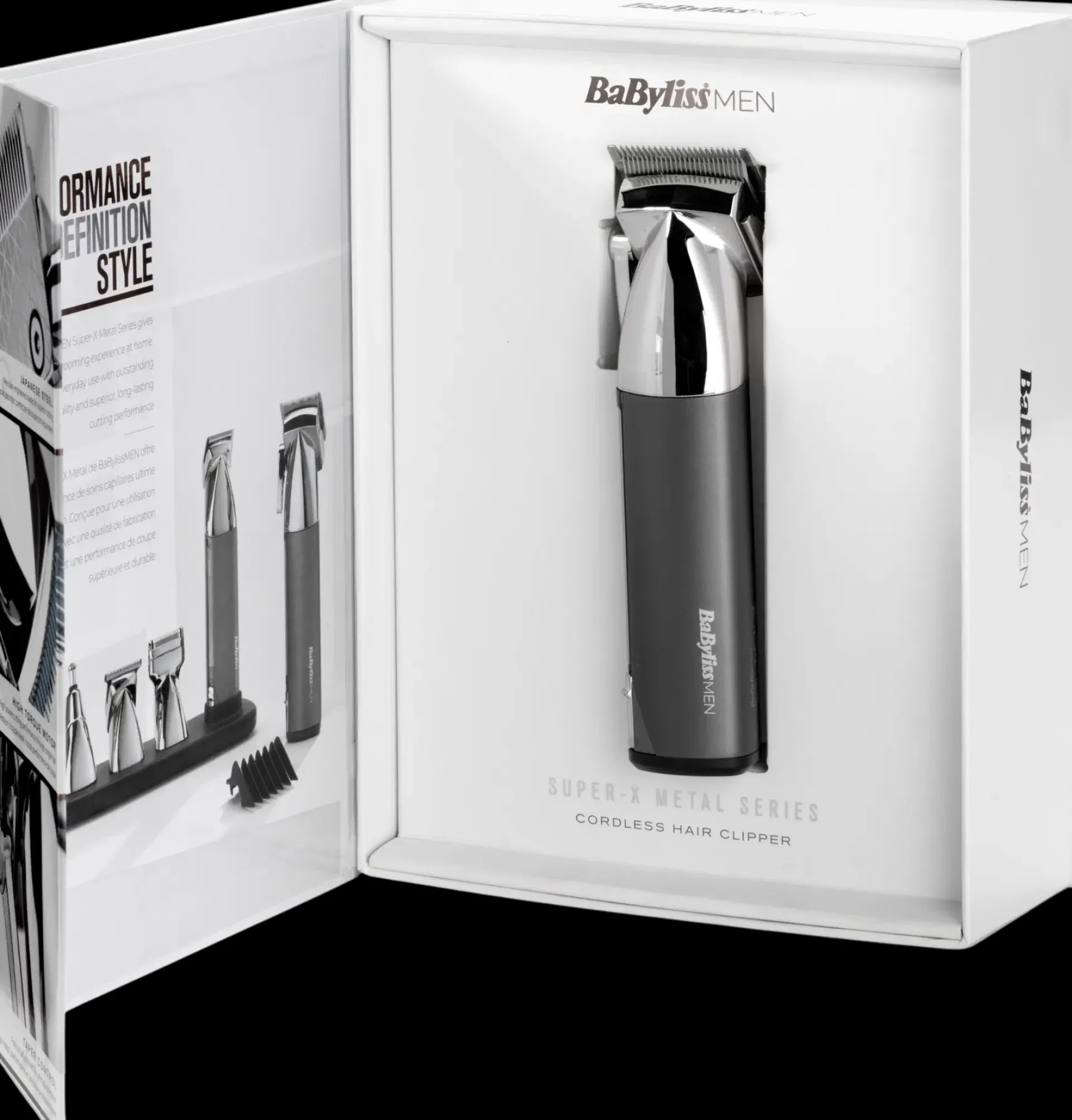 BaByliss Hiusten Muotoilulaitteet<hiustenleikkuukone Super X Metal Chrome