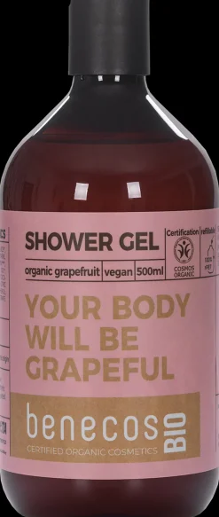 Benecos Ihonhoito|Vartalonhoito<BIO luomu greippi suihkugeeli 500 ml