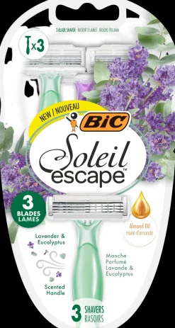 BiC Karvanpoisto<varsiterä Soleil Escape 3 Lavender & Eucalyptus 3-pack