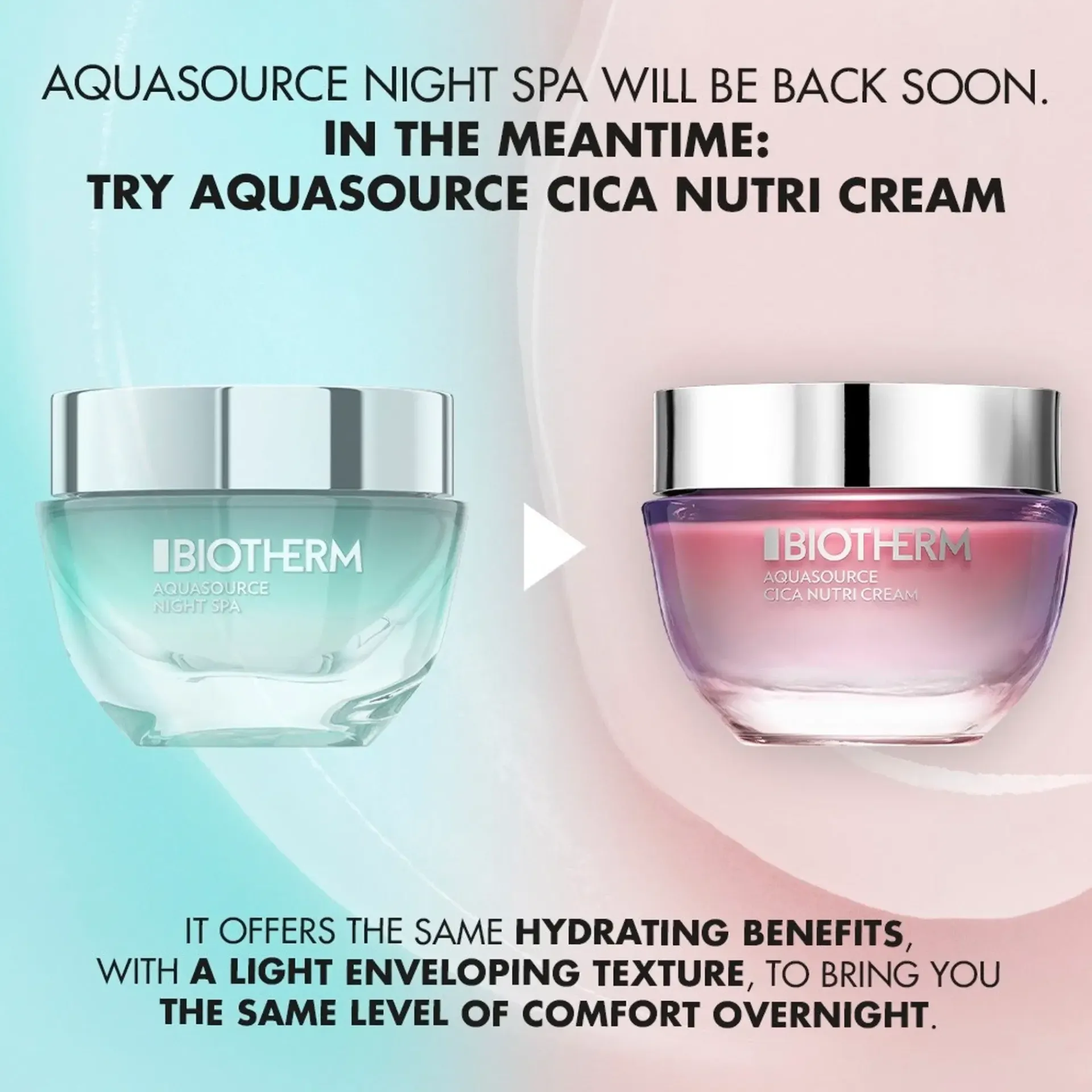 Biotherm Kasvojenhoito<Aquasource Night Spa Moisturizing Cream yövoide 50 ml