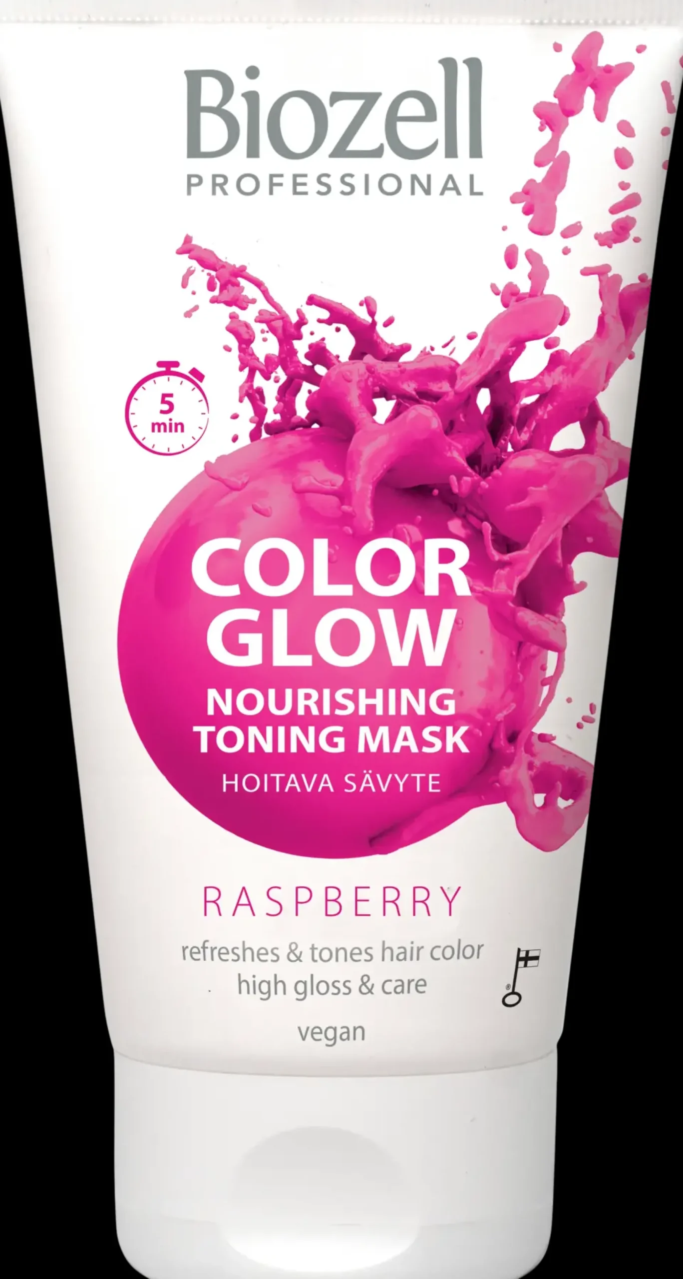 Biozell Hiusvärit<Color Glow Hoitava sävytenaamio Raspberry 150ml