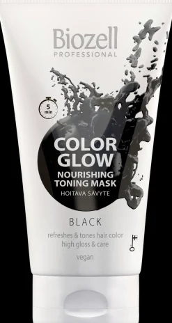 Biozell Hiusvärit<Color Glow Hoitava sävytenaamio Black 150ml