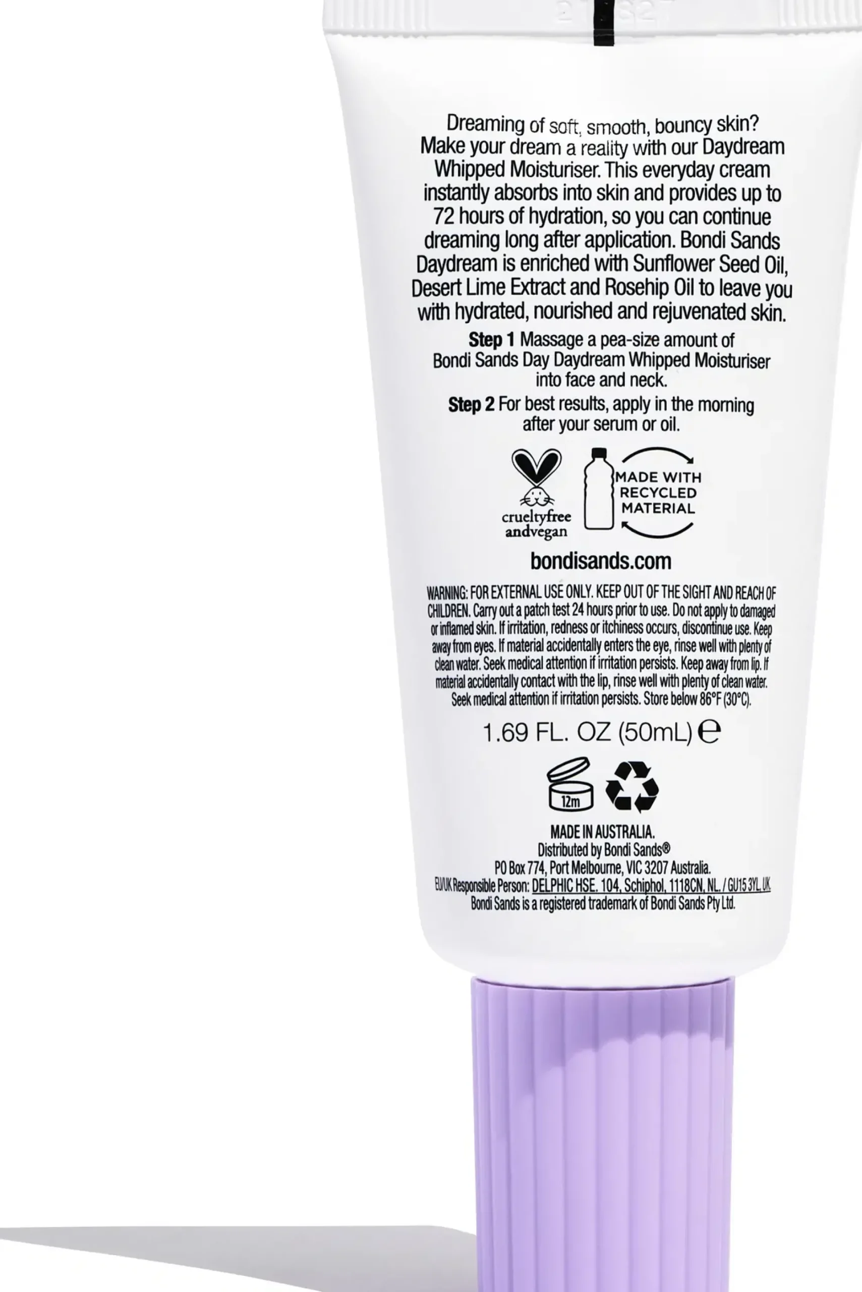 Bondi Sands Kasvojenhoito<Day Dream Whipped moisturiser -päivävoide 50 ml