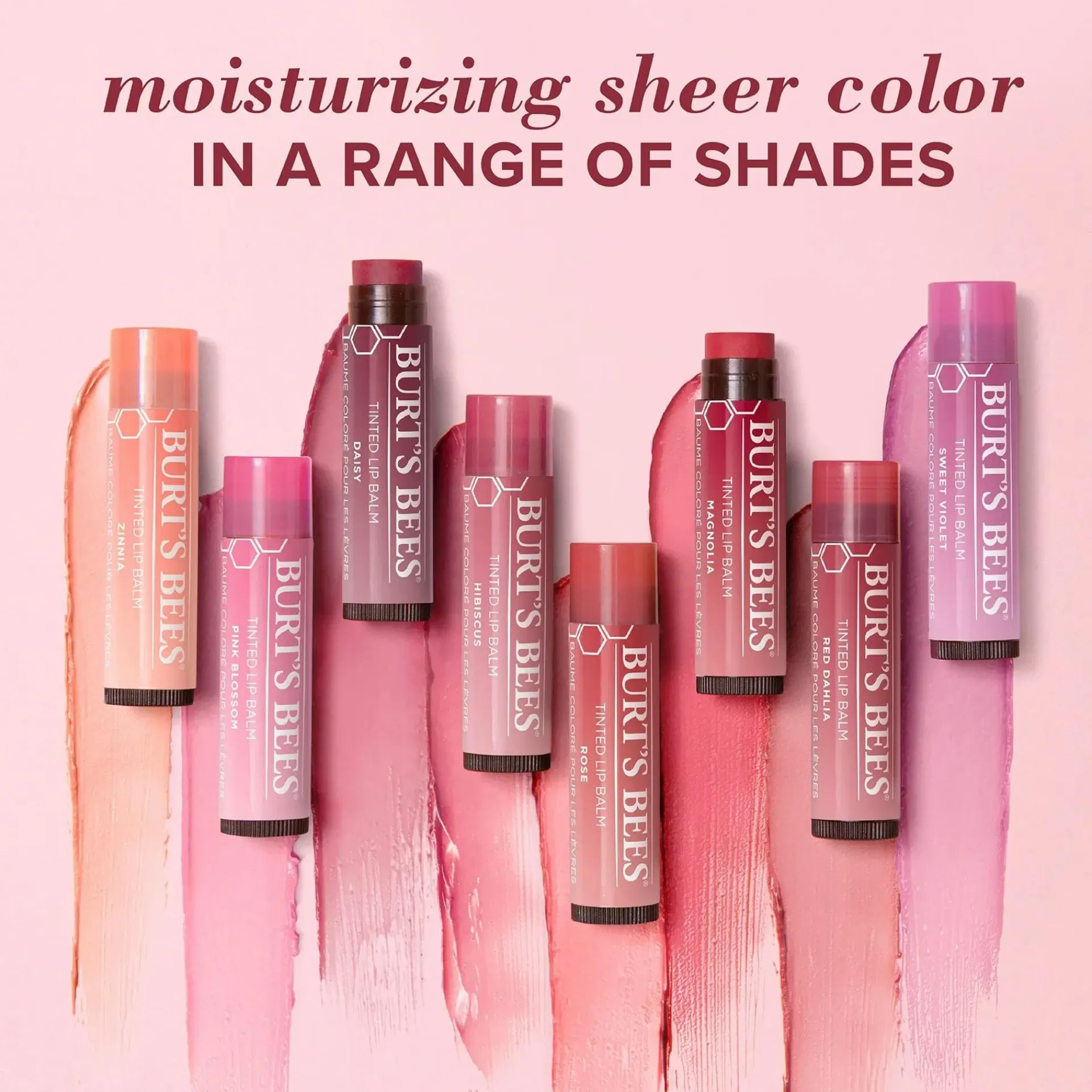 Burt's Bees Kasvojenhoito<Tinted Lip Balm Pink Blossom värillinen huulirasva 4,25 g