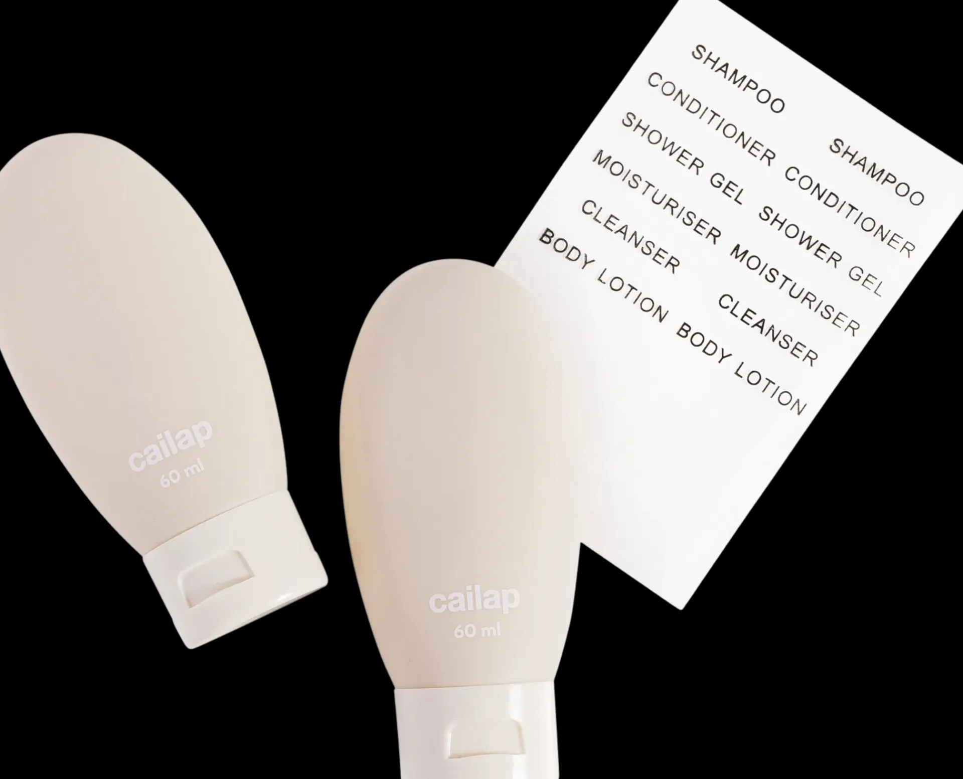 Cailap Vartalonhoito<Matkapullotuubit 2 kpl, beige