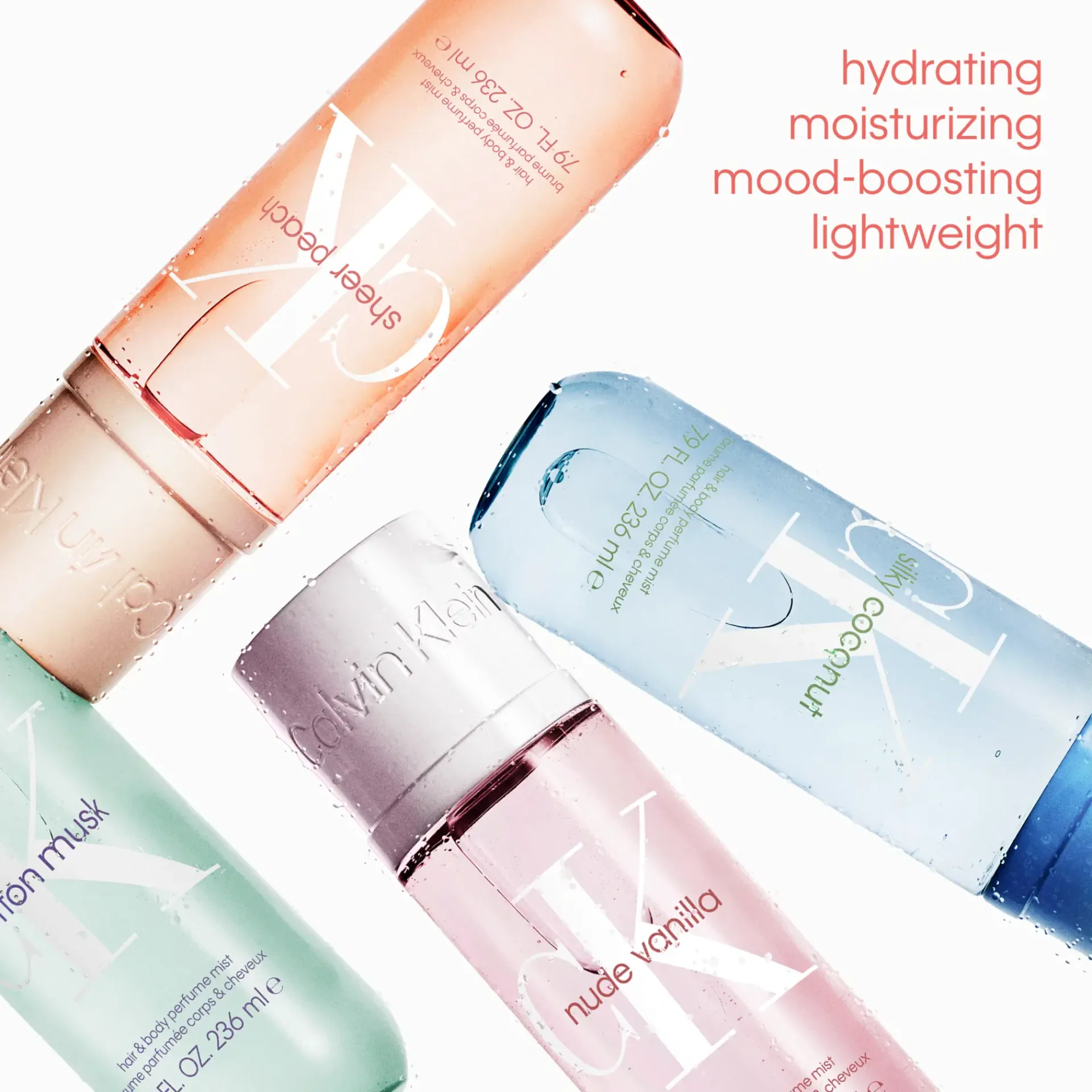 Calvin Klein tuoksut Vartalotuoksut|Nuorten Naisten Hajuvedet<Calvin Klein Hair & bodymist Nude Vanilla 236 ml hius- ja vartalotuoksu