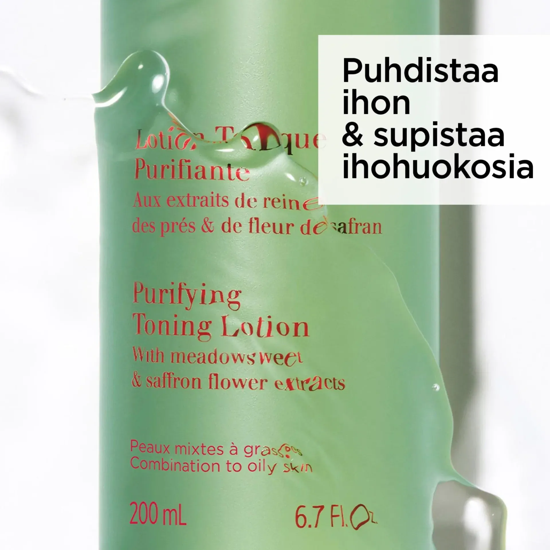 Clarins Kasvojenhoito<Purifying Toning Lotion puhdistava kasvovesi täyttöpakkaus 400 ml