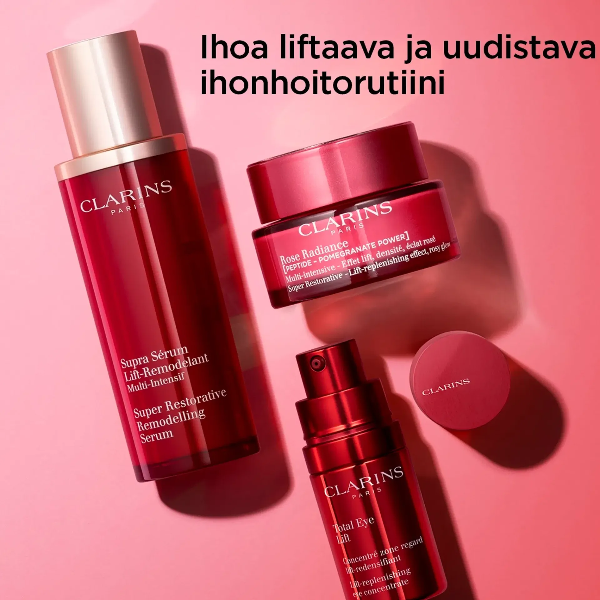 Clarins Kasvojenhoito<Super Restorative Rose Radiance Cream päivävoide 50 ml