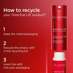 Clarins Kasvojenhoito<Total eye lift silmänympärysvoide täyttöpakkaus 15ml
