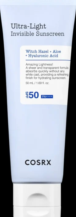 COSRX Korealainen Ihonhoito|Kasvojenhoito<Ultra Light Invisible Sunscreen-Aurinkovoide 50ml