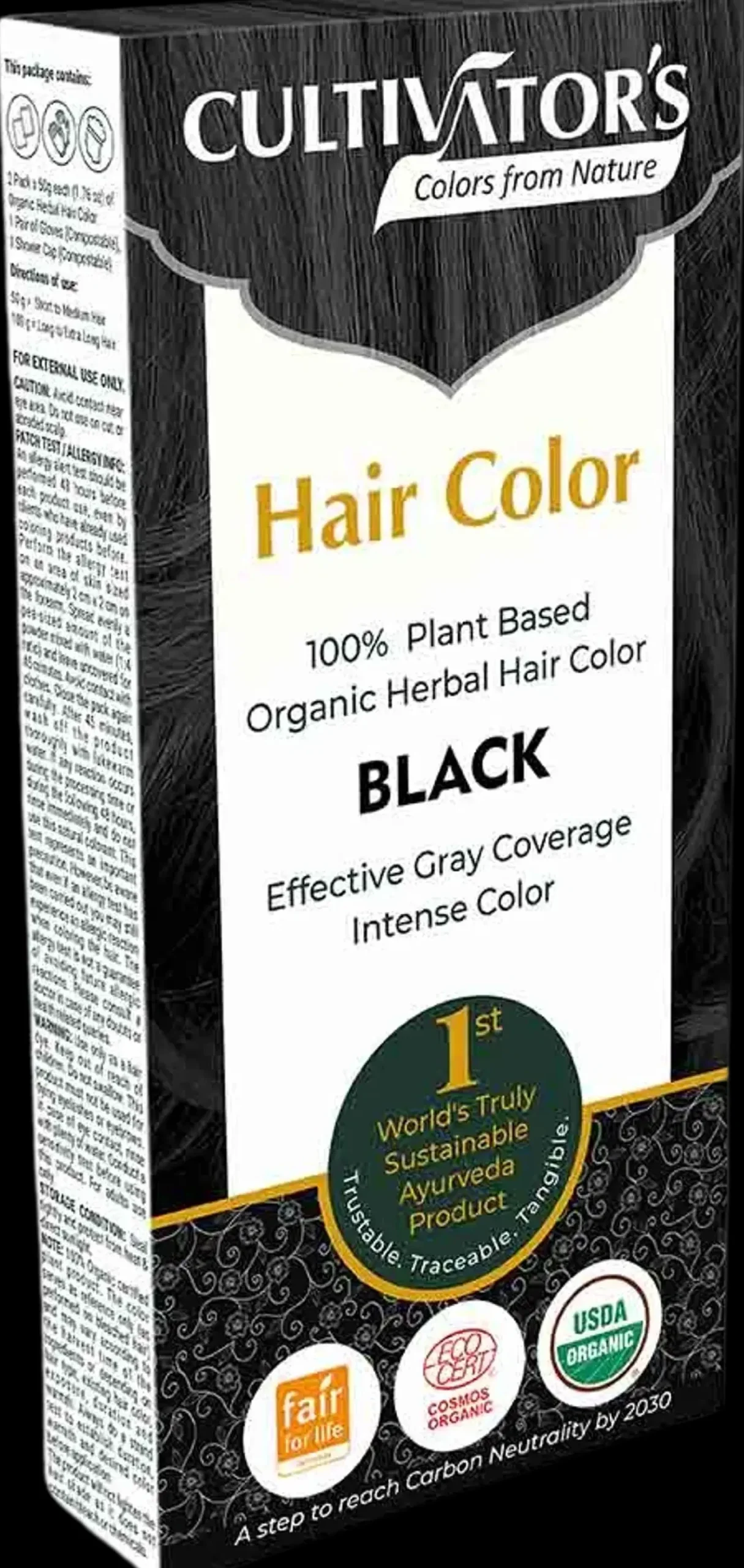 Cultivators Hiusvärit<Hair Color Kasviväri Black 100g