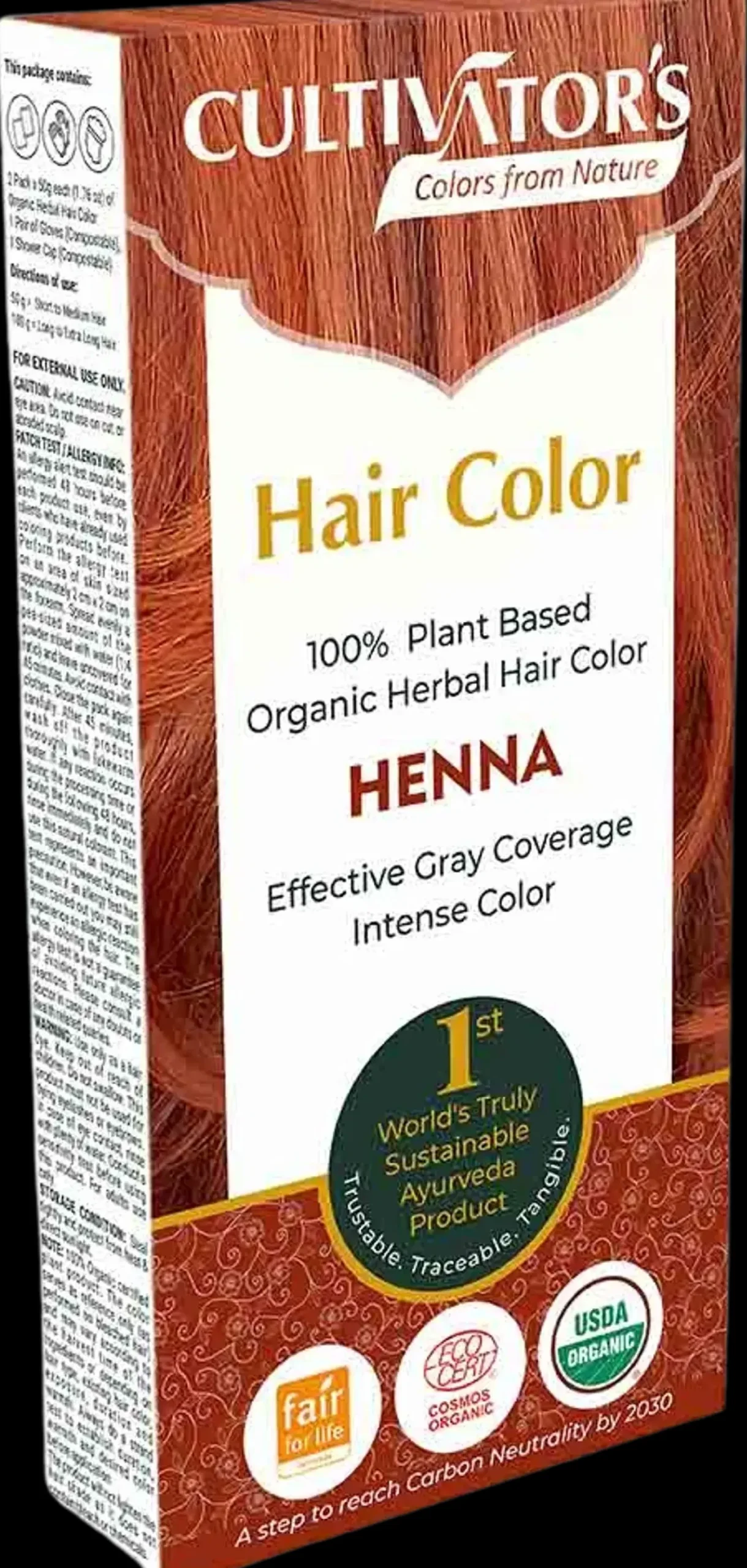 Cultivators Hiusvärit<Hair Color Kasviväri Henna 100g