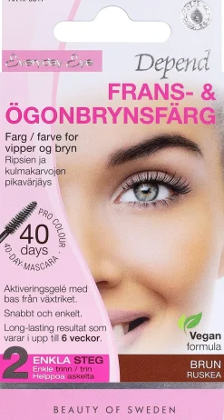Depend Silmämeikit<Ripsien ja Kulmakarvojen Pikavärjäys Ruskea 9017