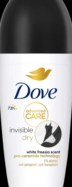 Dove Vartalonhoito<72h Advanced Care Invisible Dry Antiperspirantti Deodorantti Roll-on mukana kosteusvoide 50 ml