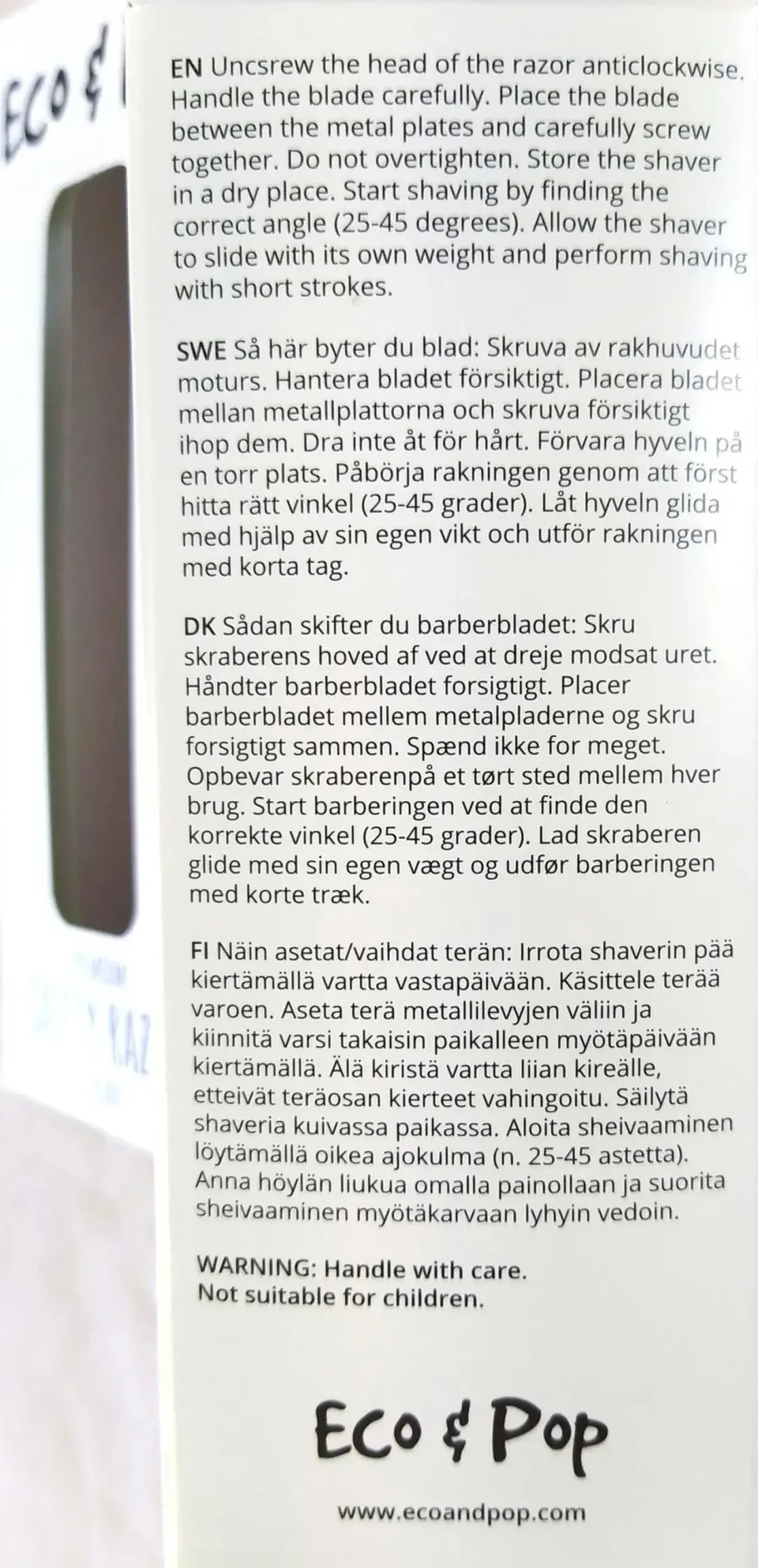 Eco u0026 Pop Karvanpoisto<Eco & Pop Premium kestoshaver ruusukulta metalli