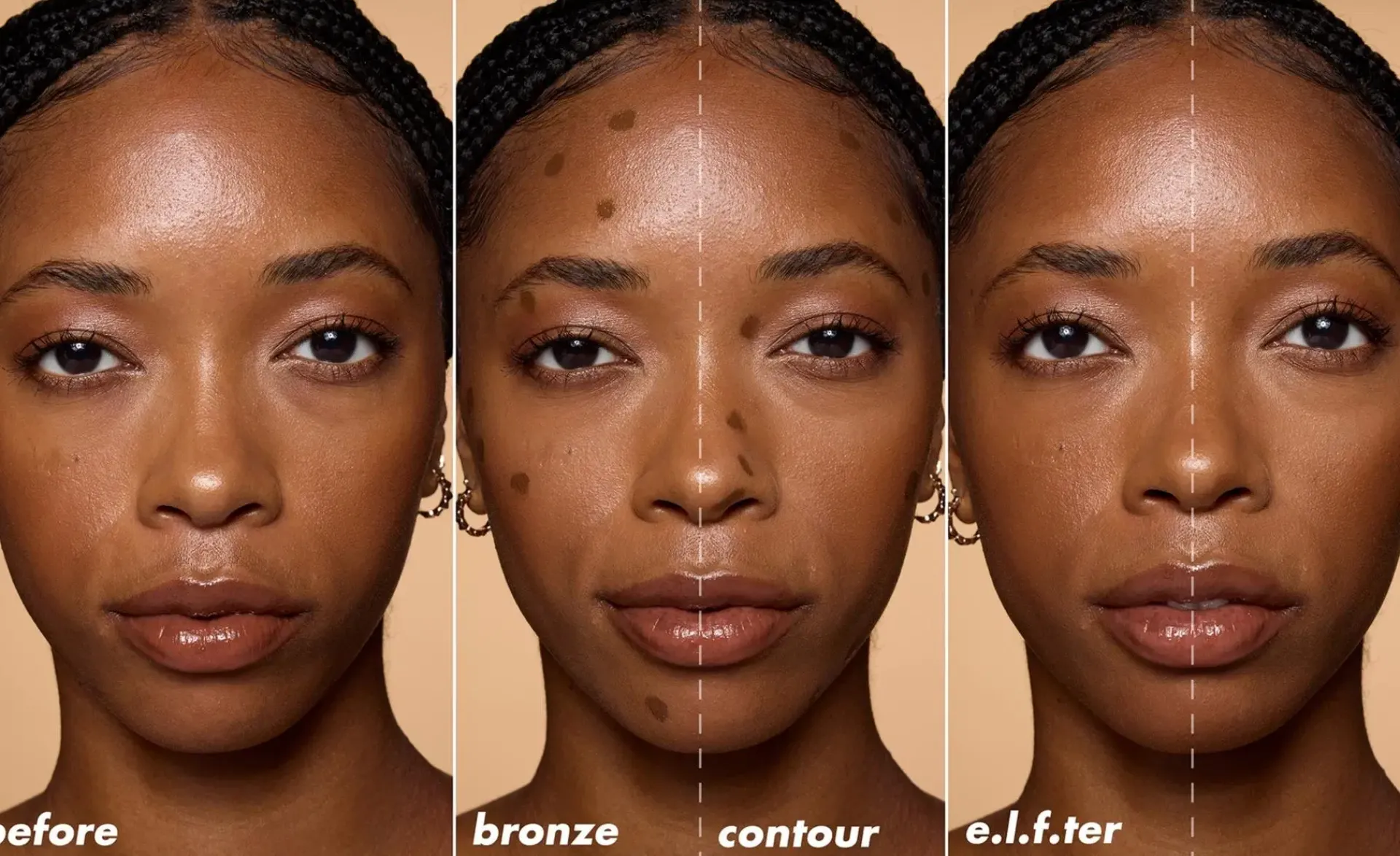 e.l.f. Kasvomeikit<Camo Liquid Bronzer & Contour nestemäinen aurinkopuuteri 4 ml