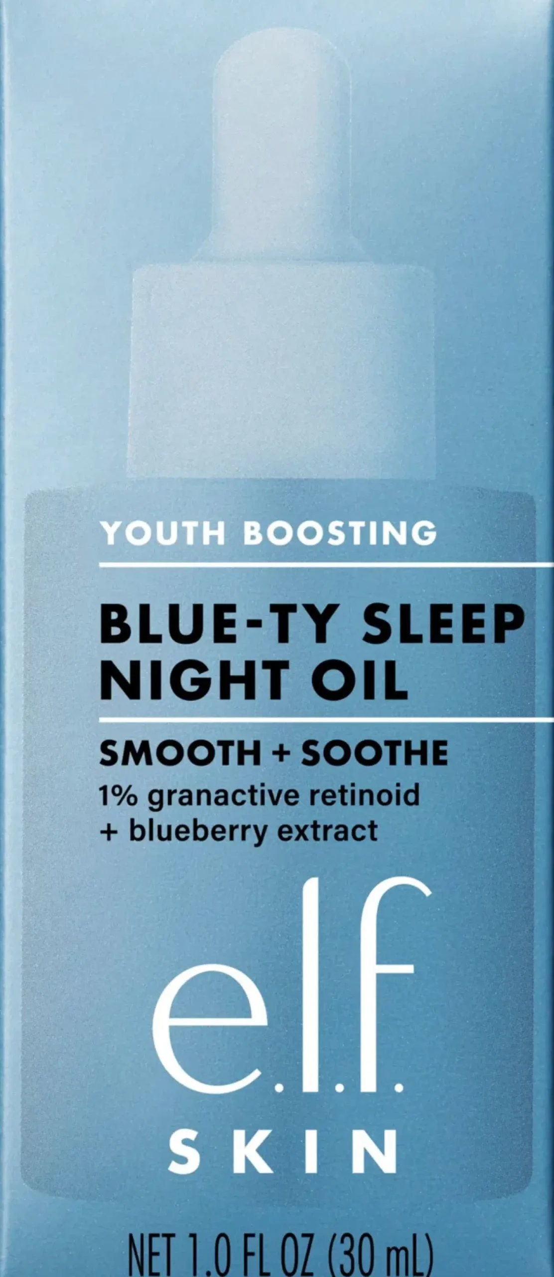 e.l.f. Ihonhoidon Tehoaineet|Kasvojenhoito<e.l.f cosmetics SKIN Youth Boosting Advanced Night Retinoid Blue-ty sleep night oil kasvoöljy 30 ml