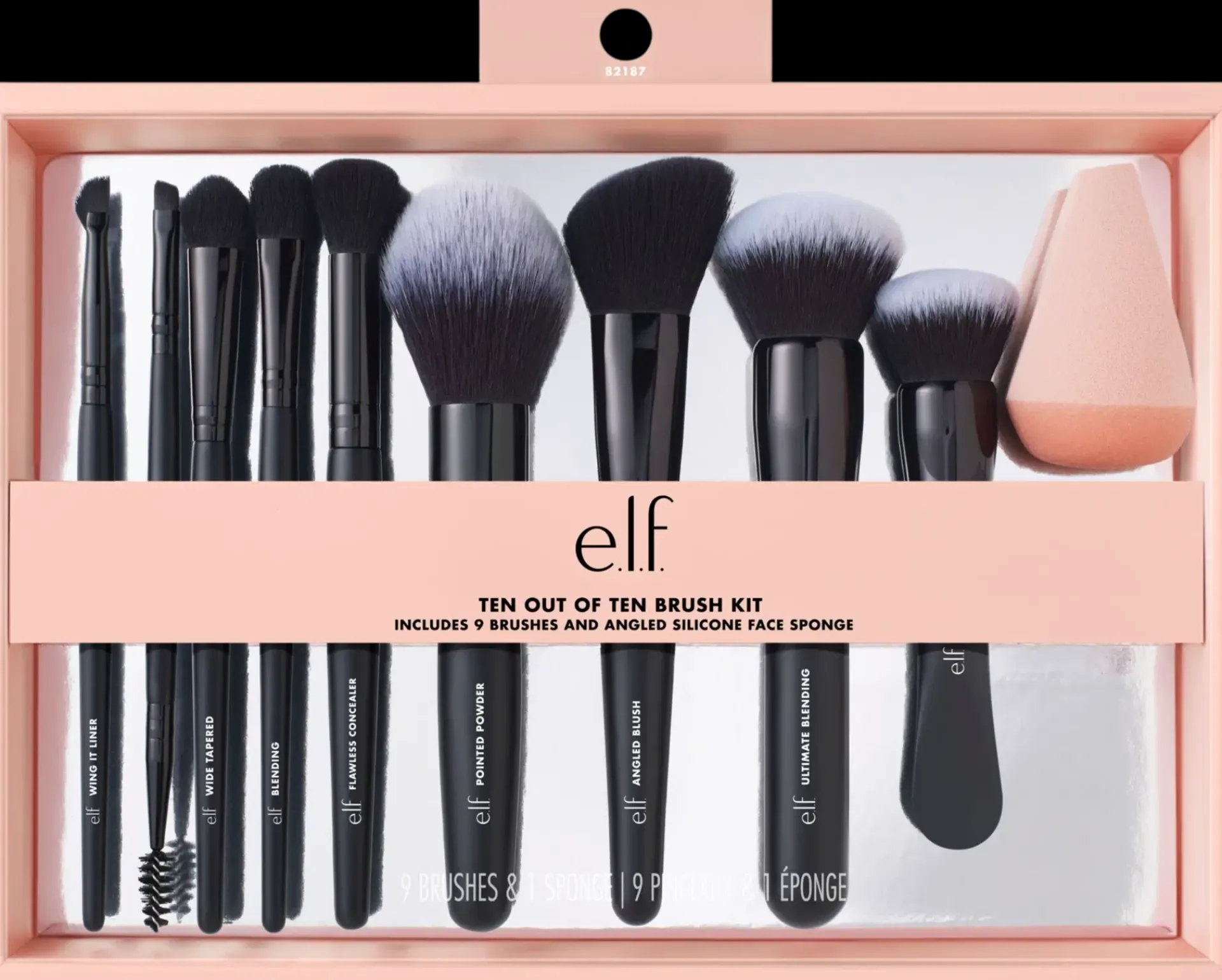 e.l.f. Meikkisiveltimet Ja -Välineet<cosmetics Ten Out Of Ten Brush Set meikkisivellinsetti