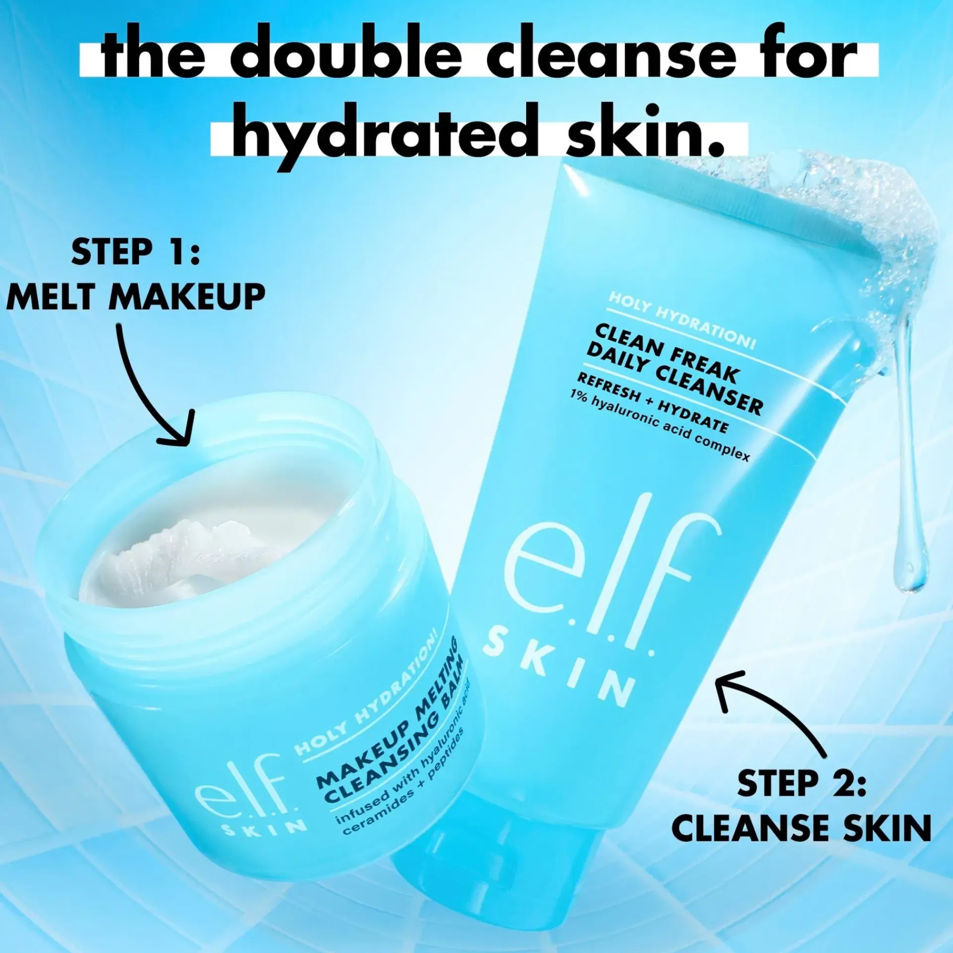 e.l.f. Kasvojenhoito<Holy Hydration! Clean Freak Daily Cleanser -puhdistustuote 162 ml