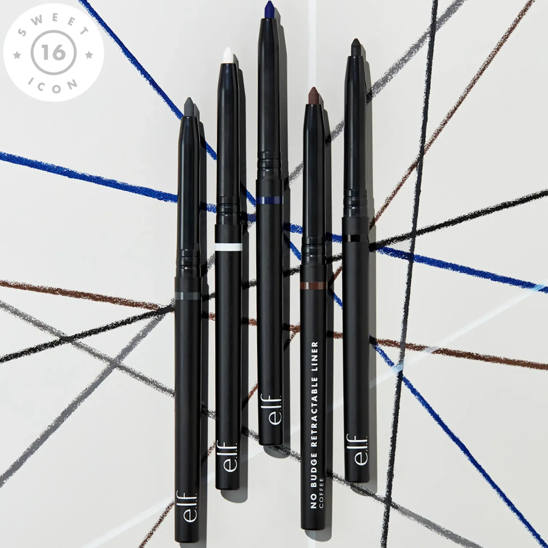 e.l.f. Silmämeikit<No Budge Retractable Eyeliner silmänrajauskynä 0,23 g BLACK
