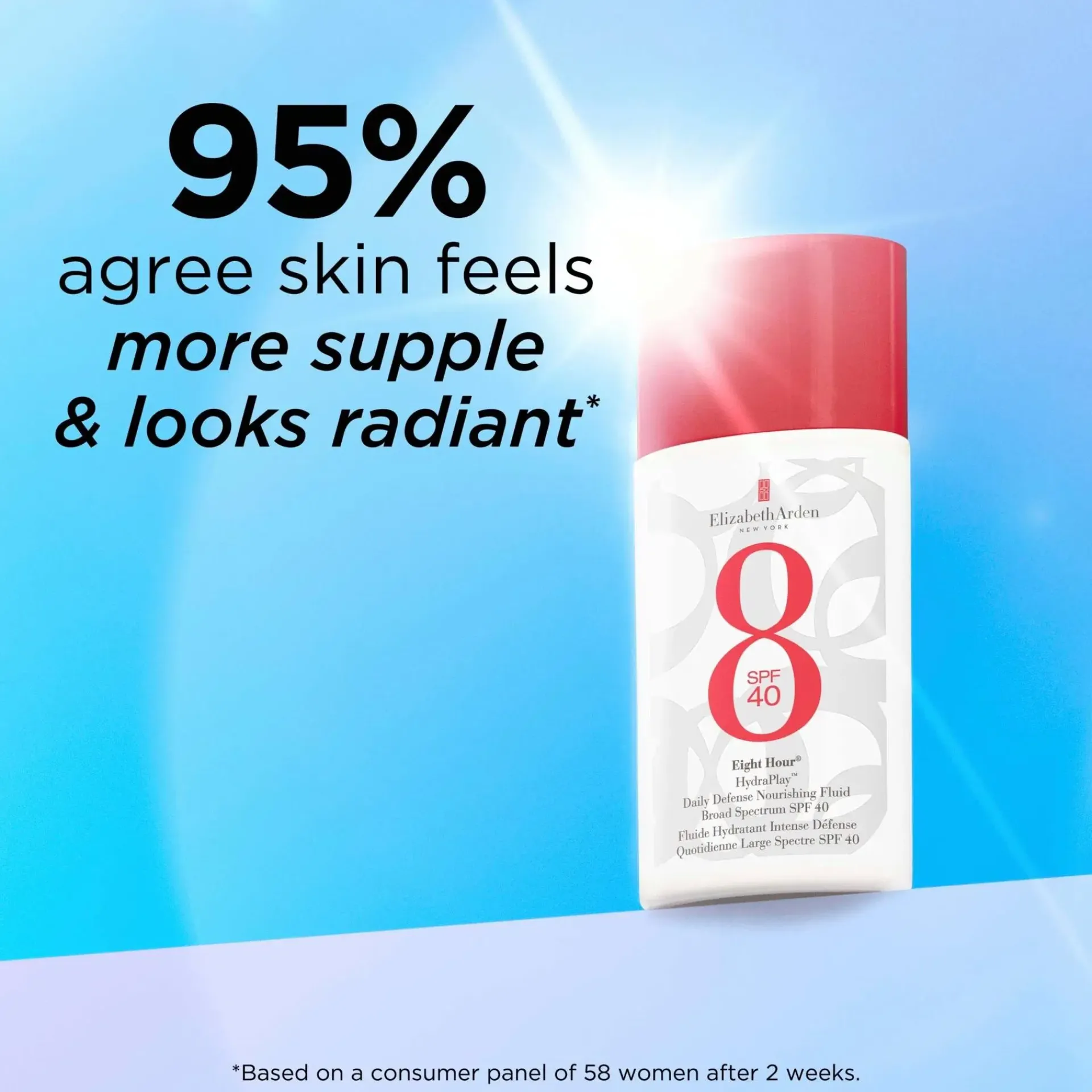 Elizabeth Arden Aurinkotuotteet<Eight Hour HydraPlay Sunscreen Fluid kosteusvoide aurinkosuojakertoimella sk40 50 ml
