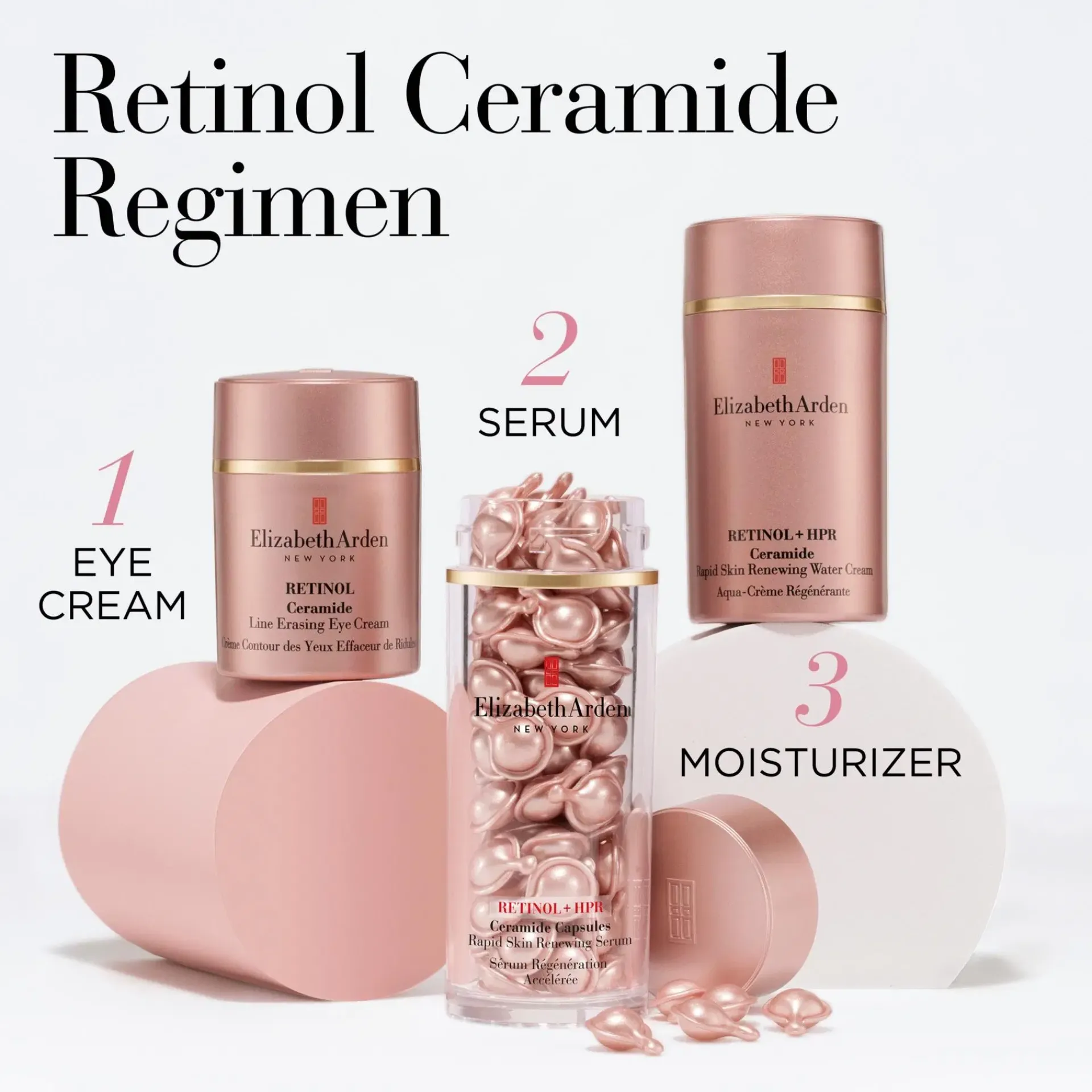 Elizabeth Arden Ihonhoidon Tehoaineet|Kasvojenhoito<RETINOL + HPR Ceramide Capsules seerumikapselit 60 kpl