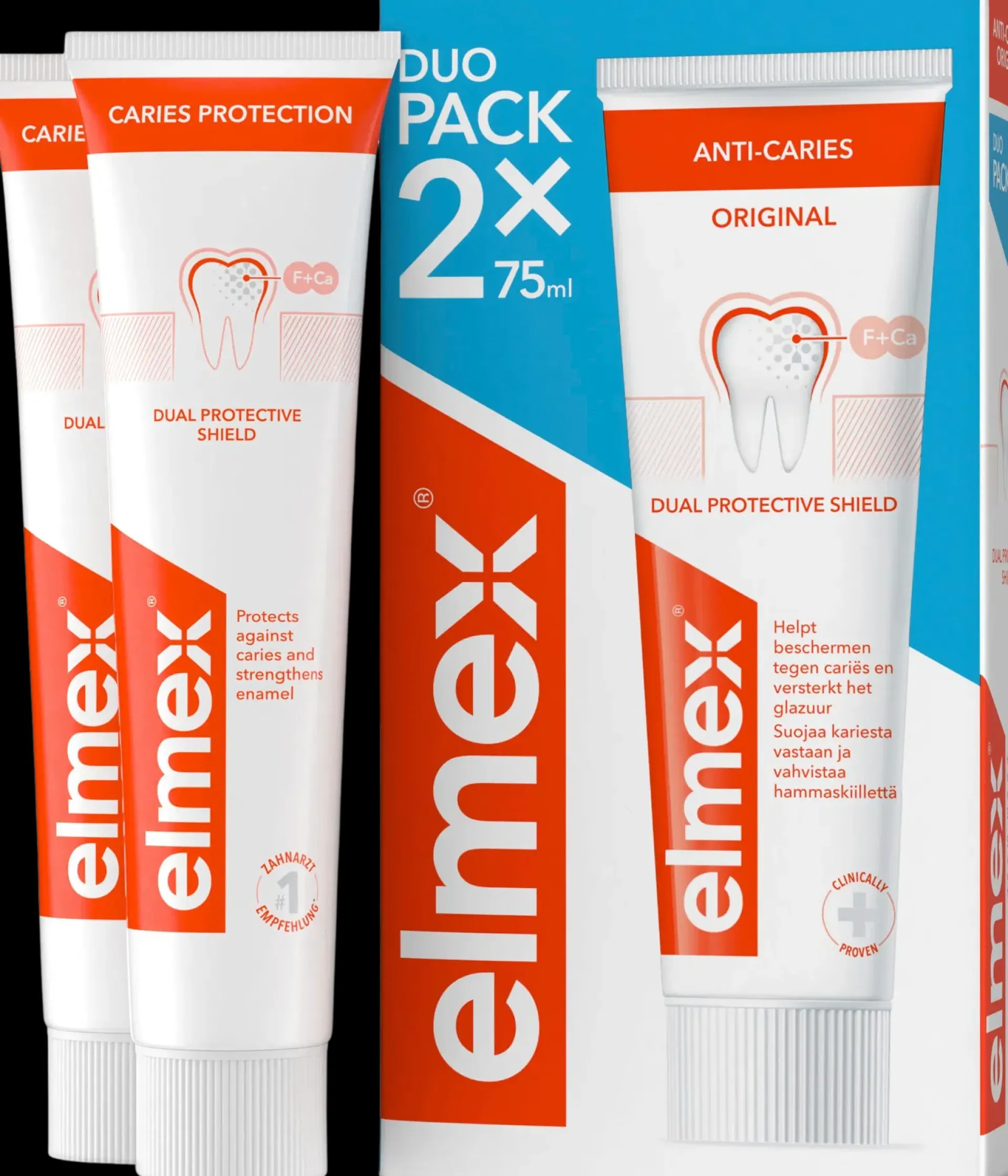 elmex Suuhygienia|Suuhygienia<Anti-Caries hammastahna 2x75ml