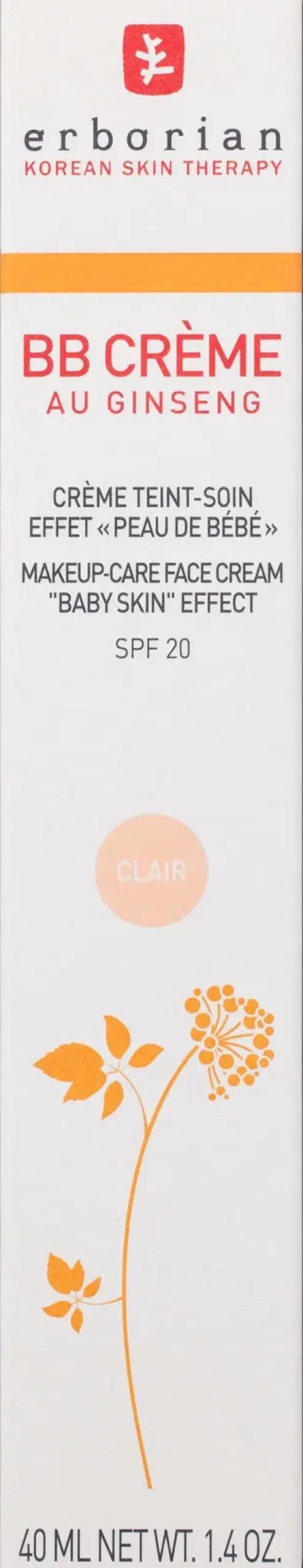 Erborian Korealaiset Meikit|Kasvomeikit<BB creme clair sävyttävä voide 45 ml