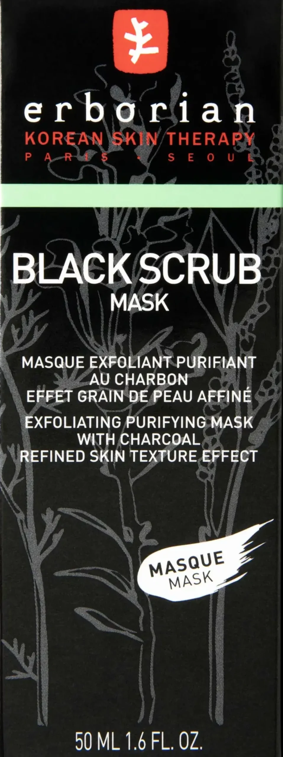 Erborian Korealainen Ihonhoito|Kasvojenhoito<Black Scrub 50ml