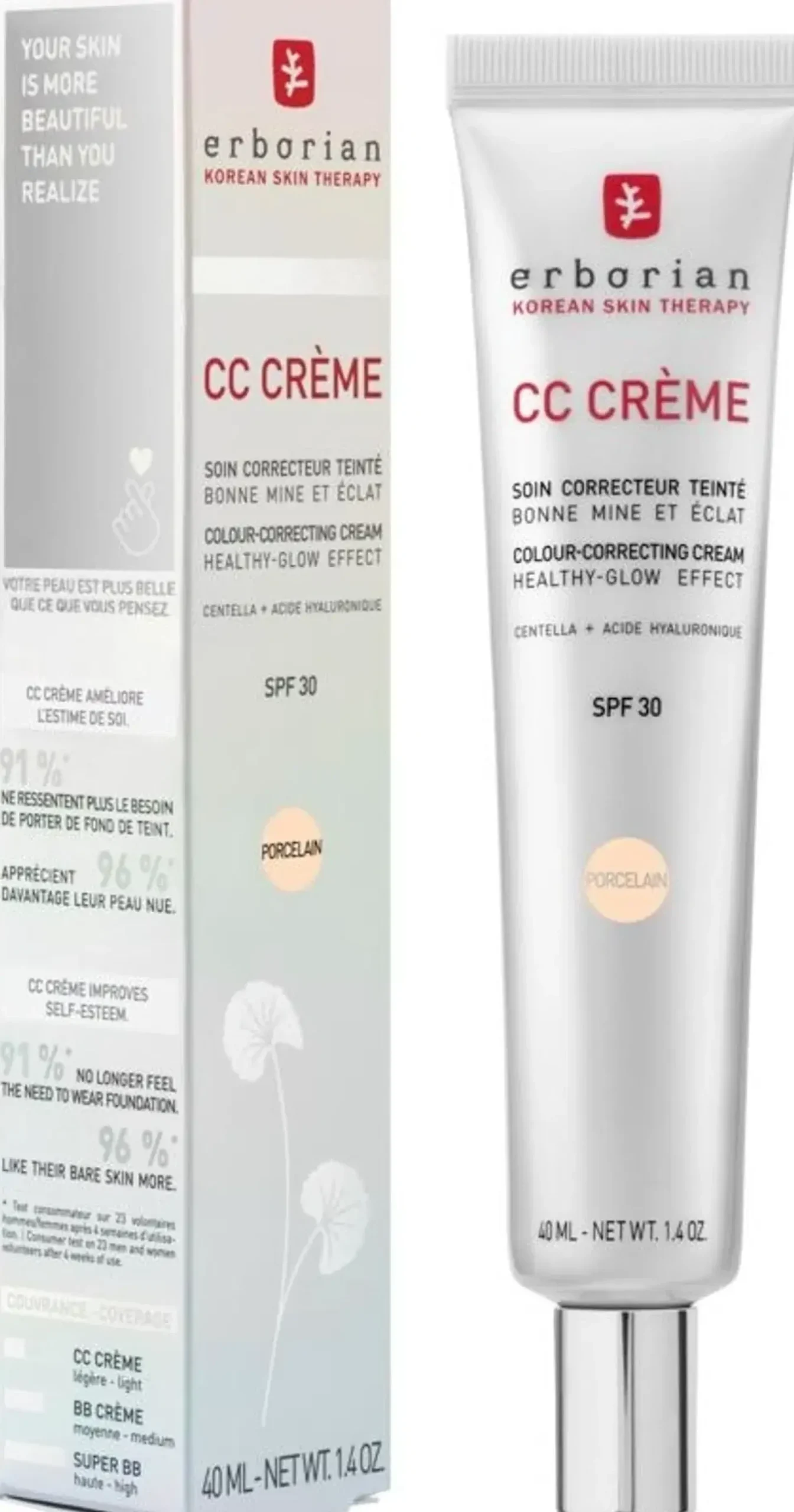 Erborian Kasvojenhoito<CC Creme Porcelain 40ml