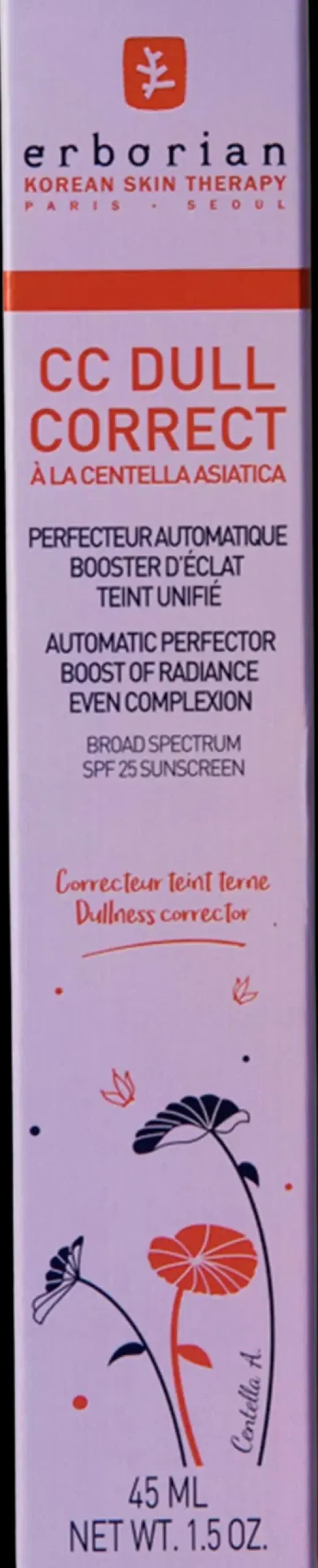 Erborian Kasvojenhoito<CC Dull Correct kasvovoide 45 ml
