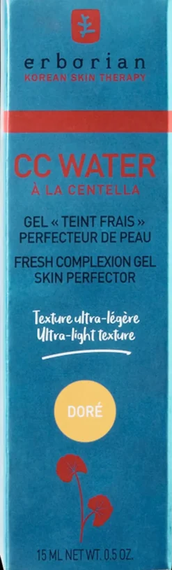 Erborian Matkakokoiset Tuotteet|Kasvomeikit<CC water dore sävyttävä voide 15 ml