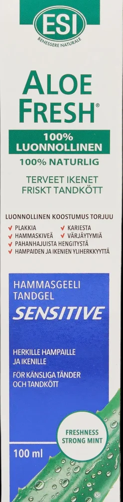 Natura Media Suuhygienia|Suuhygienia<ESI Aloe Fresh Sensitive hammastahna 100 ml