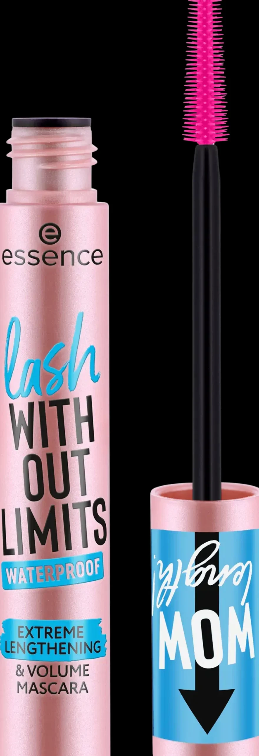 Essence Silmämeikit<lash WITHOUT LIMITS WATERPROOF EXTREME LENGTHENING & VOLUME MASCARA 03 Black Waterproof 13 ml