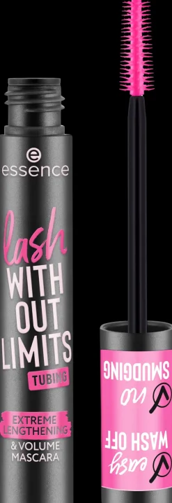 Essence Silmämeikit<lash WITHOUT LIMITS TUBING Extreme Lengthening & Volume Mascara 04 Black Tubing 13 ml