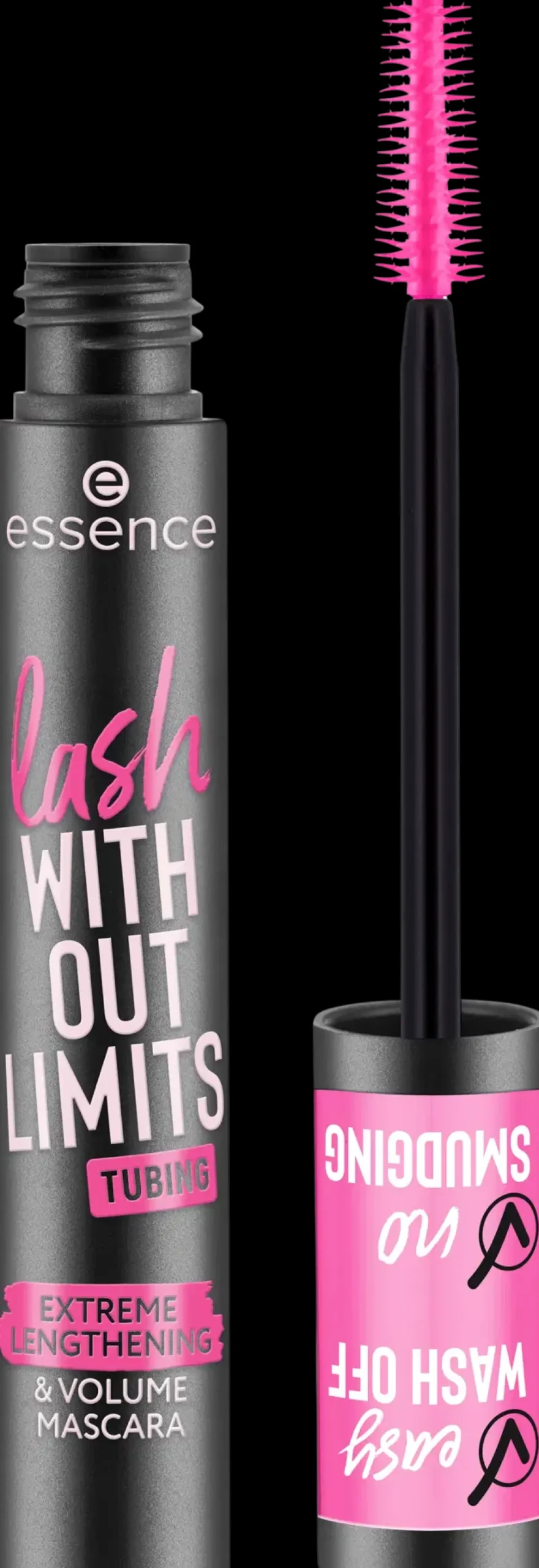 Essence Silmämeikit<lash WITHOUT LIMITS TUBING Extreme Lengthening & Volume Mascara 04 Black Tubing 13 ml