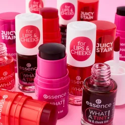 Essence Huulimeikit<WHAT A TINT! lip & cheek tint 01 Kiss from a rose 4.9 ml