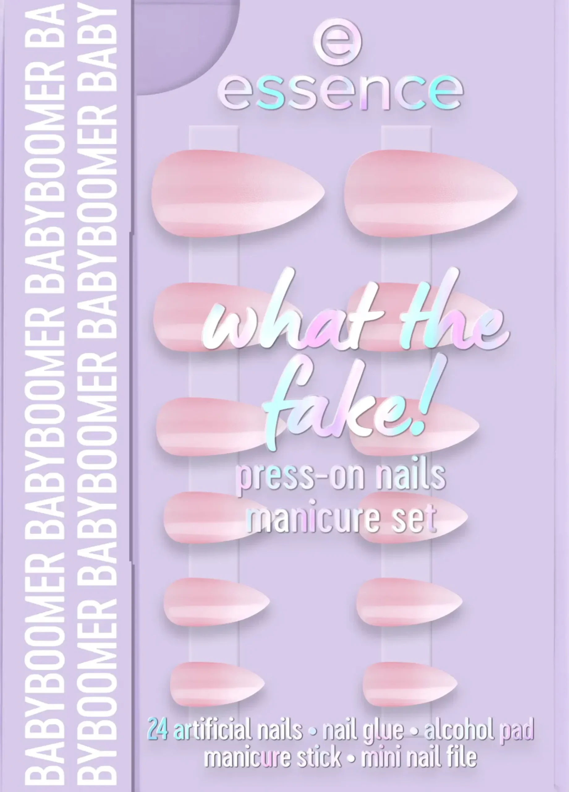 Essence Kynsimeikit Ja Kynsienhoito<what the fake! PRESS-ON NAILS manicure set 03 BABYBOOMER 28 st