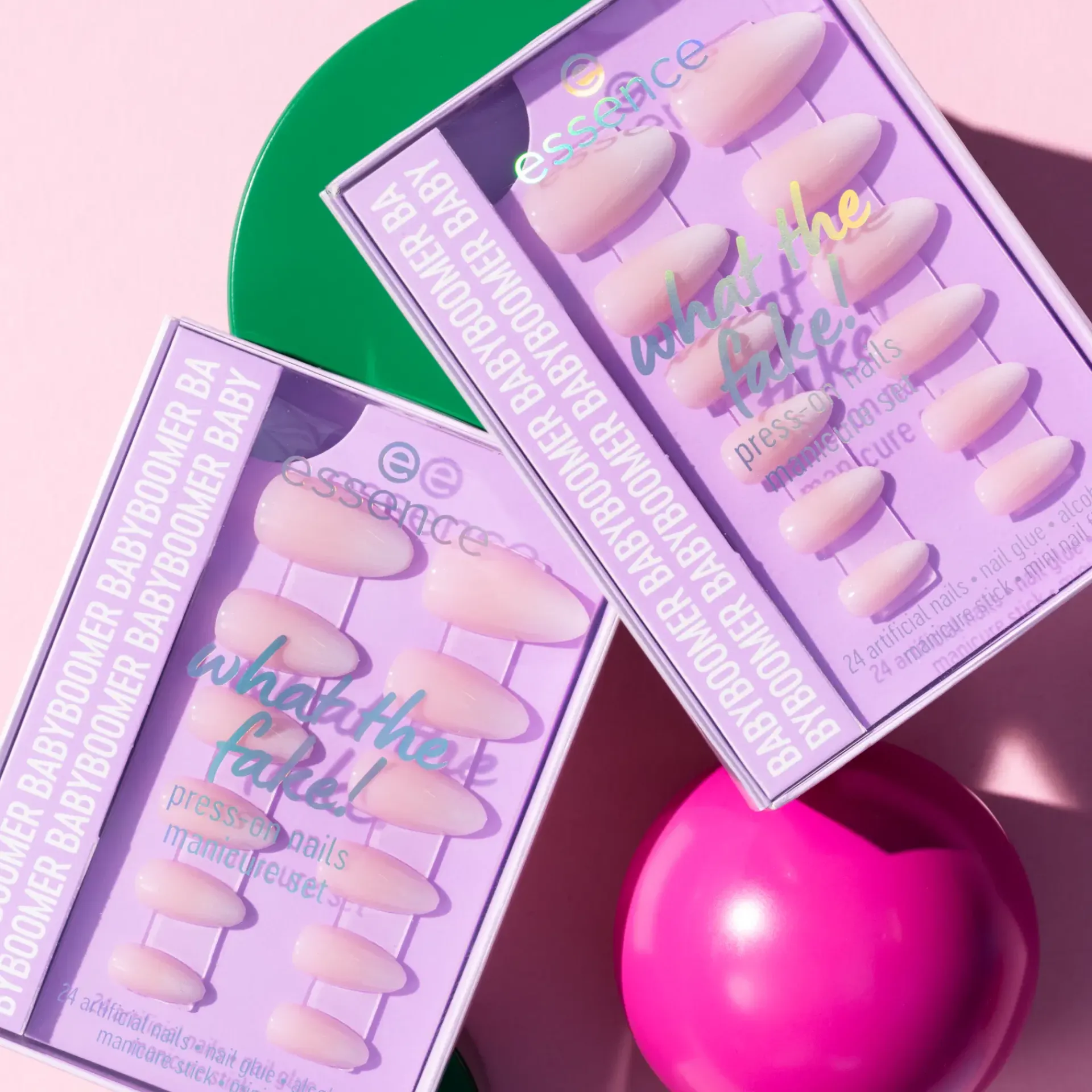 Essence Kynsimeikit Ja Kynsienhoito<what the fake! PRESS-ON NAILS manicure set 03 BABYBOOMER 28 st
