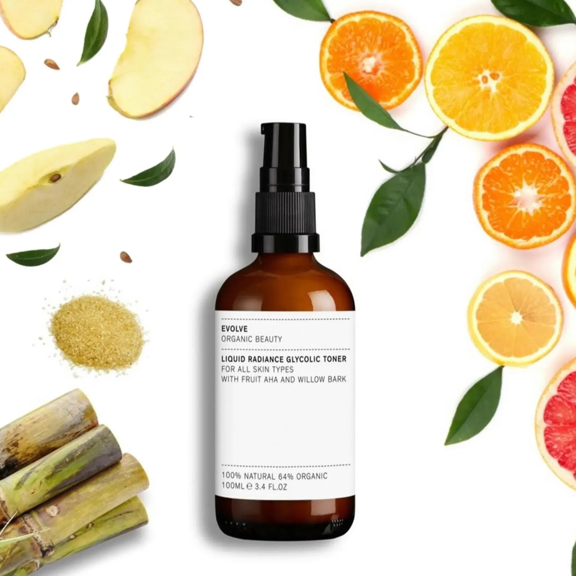 Evolve Organic Beauty Ihotyypit|Ihonhoito<Liquid Radiance Glycolic Toner Kasvovesi 100 ml