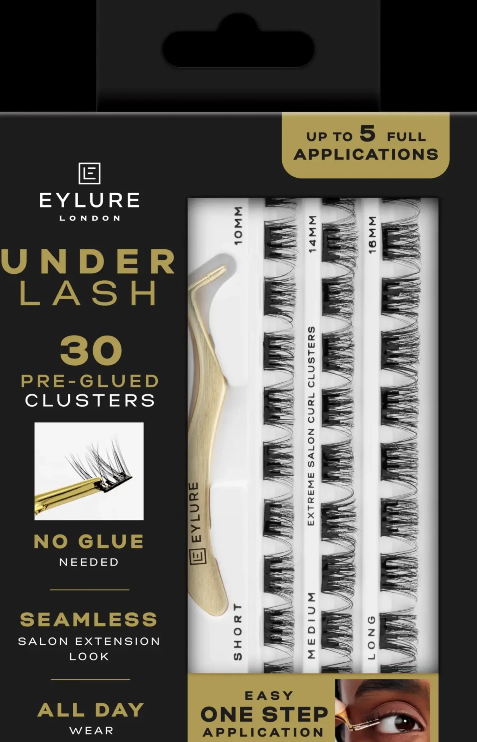 Eylure Silmämeikit<Underlash Pre-Glued - Extreme Salon Curl Clusters -ripsitupsut