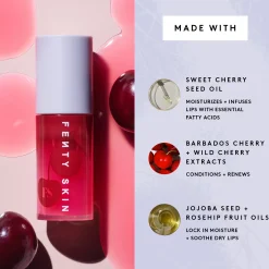 Fenty Skin Huulimeikit|Kasvojenhoito<Cherry Treat Conditionning Lip Oil huuliöljy 5,6 ml