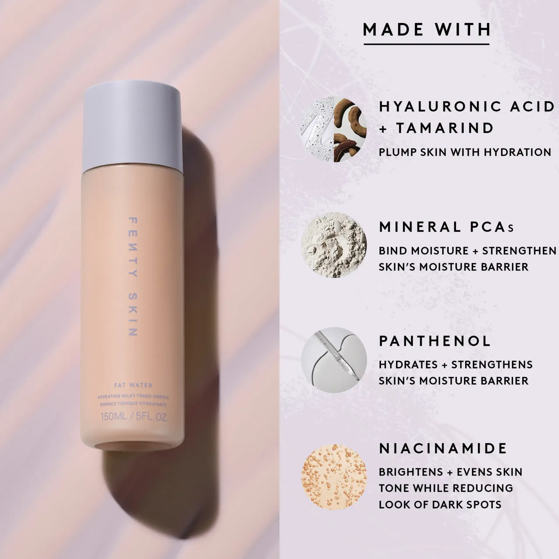 Fenty Skin Kasvojenhoito<Fat Water Hydrating Milky Toner Essence hoitovesi 150 ml