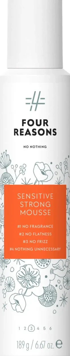 Four Reasons Hajusteettomat Hiustuotteet|Hiusten Muotoilutuotteet<No nothing Sensitive Strong Mousse muotovaahto 200 ml
