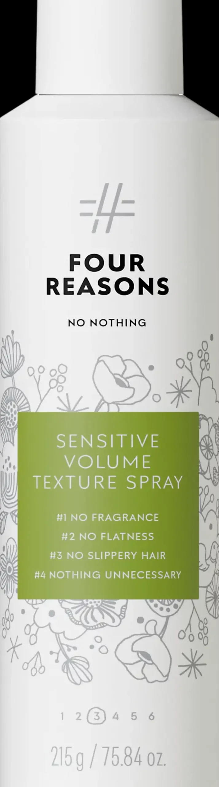 Four Reasons Hiusten Muotoilutuotteet<No Nothing Sensitive Volume Texture Spray tekstuurisuihke 250 ml