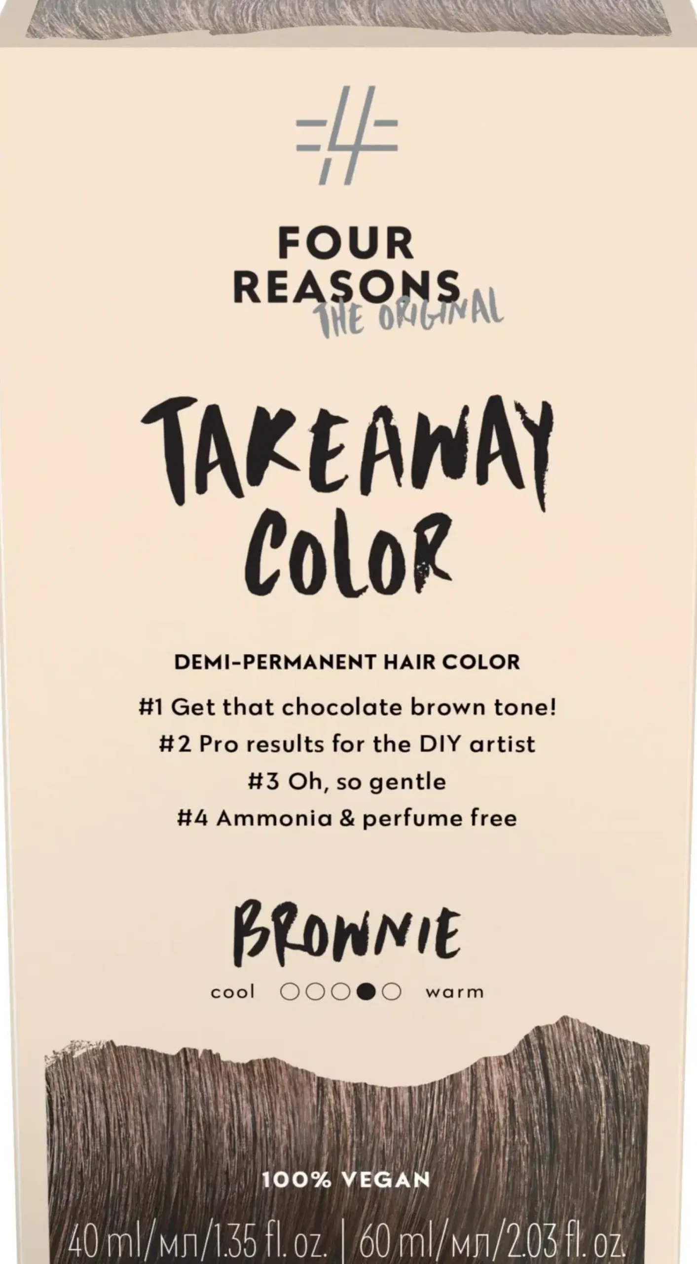 Four Reasons Hiusvärit|Kampaamotuotteet<Original Takeaway Color 5.35 Brownie kestosävyte