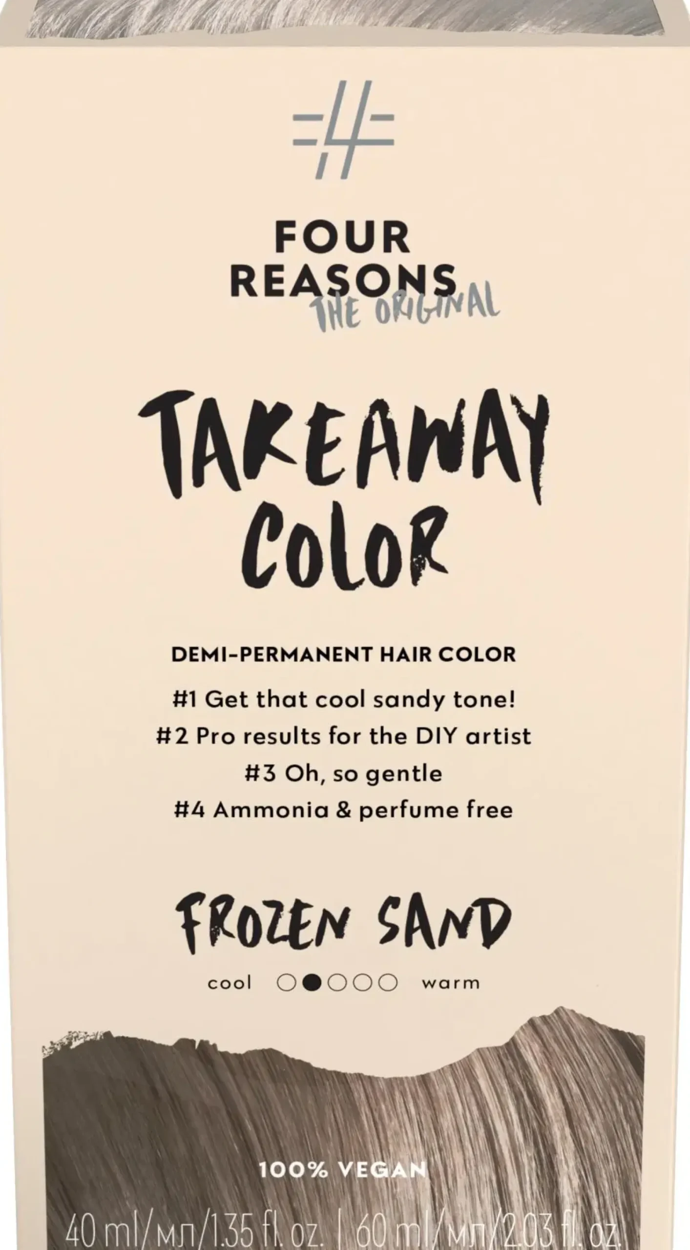 Four Reasons Hiusvärit|Kampaamotuotteet<Original Takeaway Color 8.23 Frozen Sand kestosävyte
