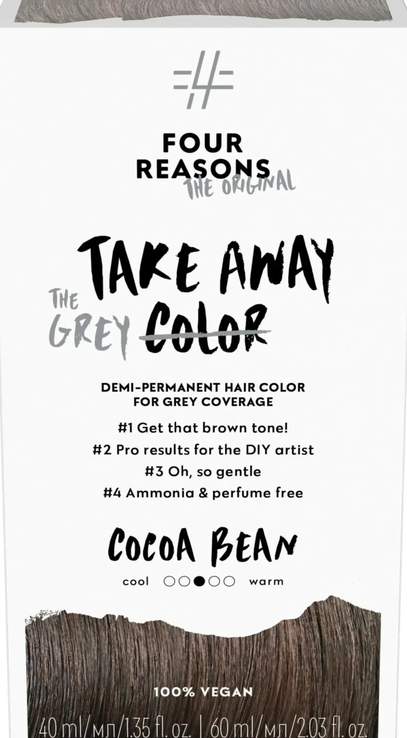 Four Reasons Hiusvärit|Kampaamotuotteet<Original Takeaway Color 5.0 Cocoa Bean kestosävyte